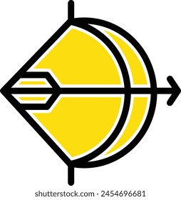Símbolo de flecha Imagen de Vector con color para el diseño de elementos