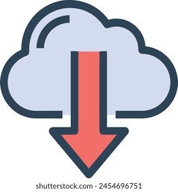 Arrow icon symbol vector image with color for element design
