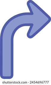 Símbolo de flecha Imagen de Vector con color para el diseño de elementos