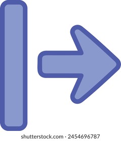 Arrow icon symbol vector image with color for element design