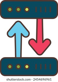 Arrow icon symbol vector image with color for element design