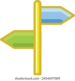 Arrow icon symbol vector image with color for element design