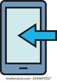 Símbolo de flecha Imagen de Vector con color para el diseño de elementos