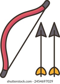 Arrow icon symbol vector image with color for element design