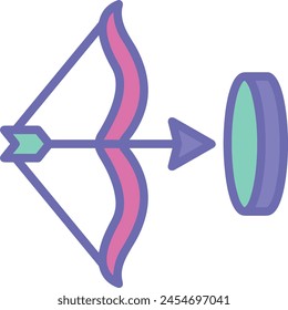 Arrow icon symbol vector image with color for element design