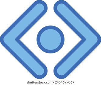 Arrow icon symbol vector image with color for element design