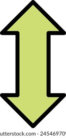 Arrow icon symbol vector image with color for element design
