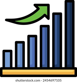 Arrow icon symbol vector image with color for element design
