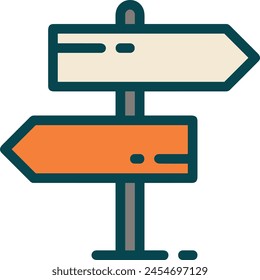 Arrow icon symbol vector image with color for element design