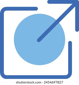 Símbolo de flecha Imagen de Vector con color para el diseño de elementos