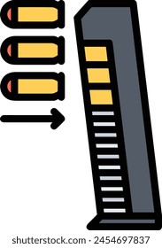Símbolo de flecha Imagen de Vector con color para el diseño de elementos