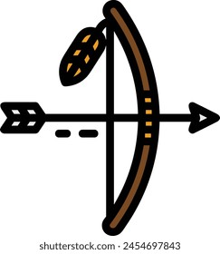 Símbolo de flecha Imagen de Vector con color para el diseño de elementos