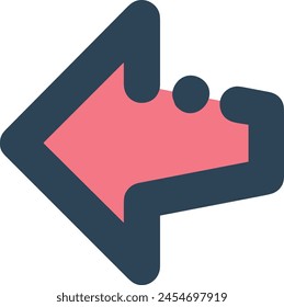 Arrow icon symbol vector image with color for element design