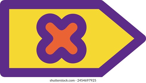 Arrow icon symbol vector image with color for element design
