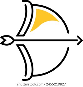 Arrow icon symbol vector image with color for element design