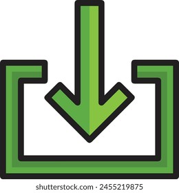 Arrow icon symbol vector image with color for element design