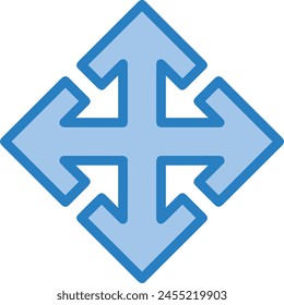 Símbolo de flecha Imagen de Vector con color para el diseño de elementos