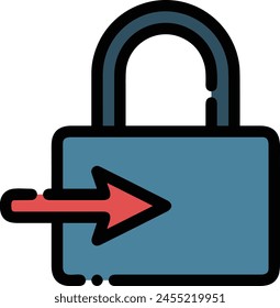 Arrow icon symbol vector image with color for element design