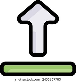 Arrow icon symbol vector image with color for element design