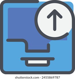 Arrow icon symbol vector image with color for element design