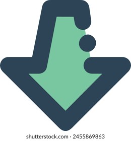 Arrow icon symbol vector image with color for element design