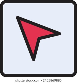 Arrow icon symbol vector image with color for element design