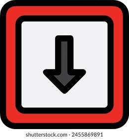 Arrow icon symbol vector image with color for element design