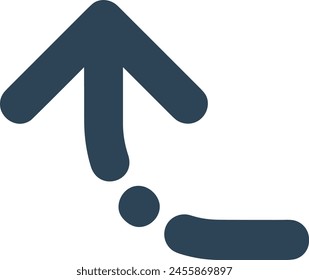 Arrow icon symbol vector image with color for element design