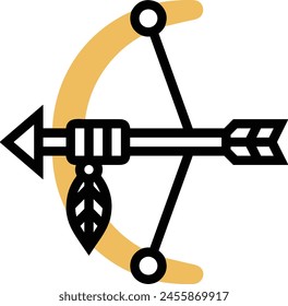 Símbolo de flecha Imagen de Vector con color para el diseño de elementos