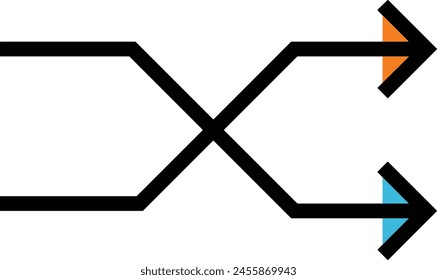 Pfeilsymbol Symbol Vektorgrafik Bild mit Farbe für Elementdesign