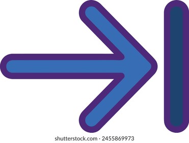 Arrow icon symbol vector image with color for element design