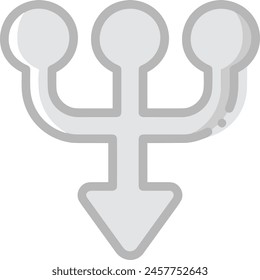 Arrow icon symbol vector image with color for element design