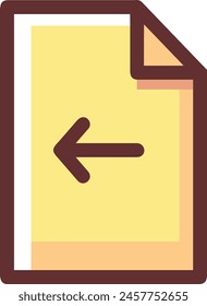 Arrow icon symbol vector image with color for element design