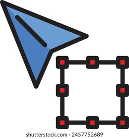 Símbolo de flecha Imagen de Vector con color para el diseño de elementos