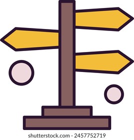 Símbolo de flecha Imagen de Vector con color para el diseño de elementos