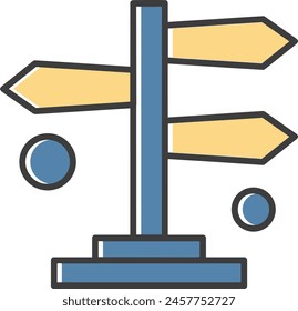 Arrow icon symbol vector image with color for element design