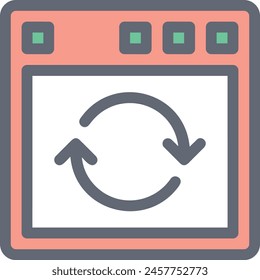 Arrow icon symbol vector image with color for element design