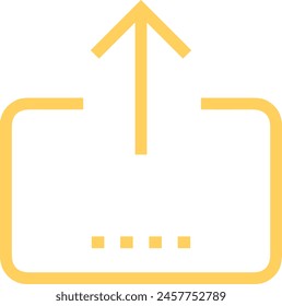 Arrow icon symbol vector image with color for element design