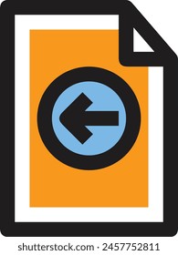 Símbolo de flecha Imagen de Vector con color para el diseño de elementos