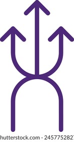 Arrow icon symbol vector image with color for element design