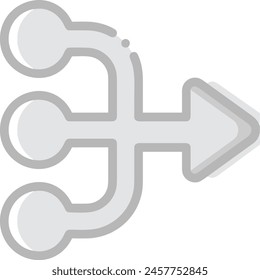 Pfeilsymbol Symbol Vektorgrafik Bild mit Farbe für Elementdesign