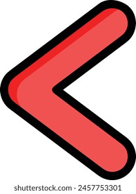 Arrow icon symbol vector image with color for element design