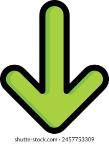 Arrow icon symbol vector image with color for element design