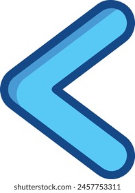 Arrow icon symbol vector image with color for element design