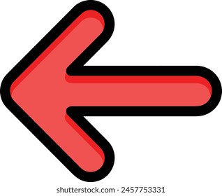 Arrow icon symbol vector image with color for element design