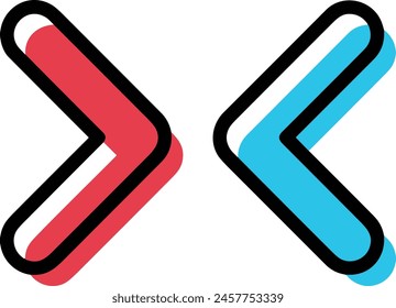 Símbolo de flecha Imagen de Vector con color para el diseño de elementos