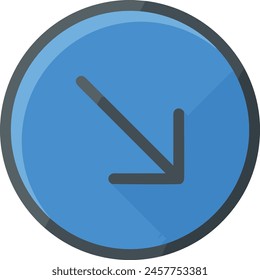 Arrow icon symbol vector image with color for element design