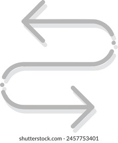 Pfeilsymbol Symbol Vektorgrafik Bild mit Farbe für Elementdesign
