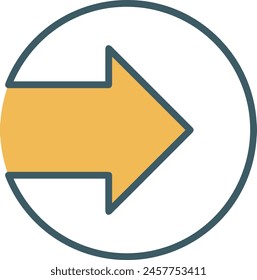 Arrow icon symbol vector image with color for element design