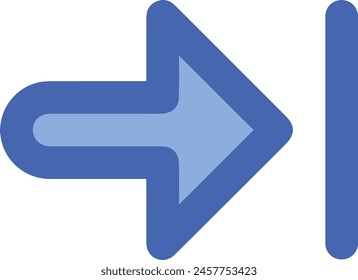Arrow icon symbol vector image with color for element design